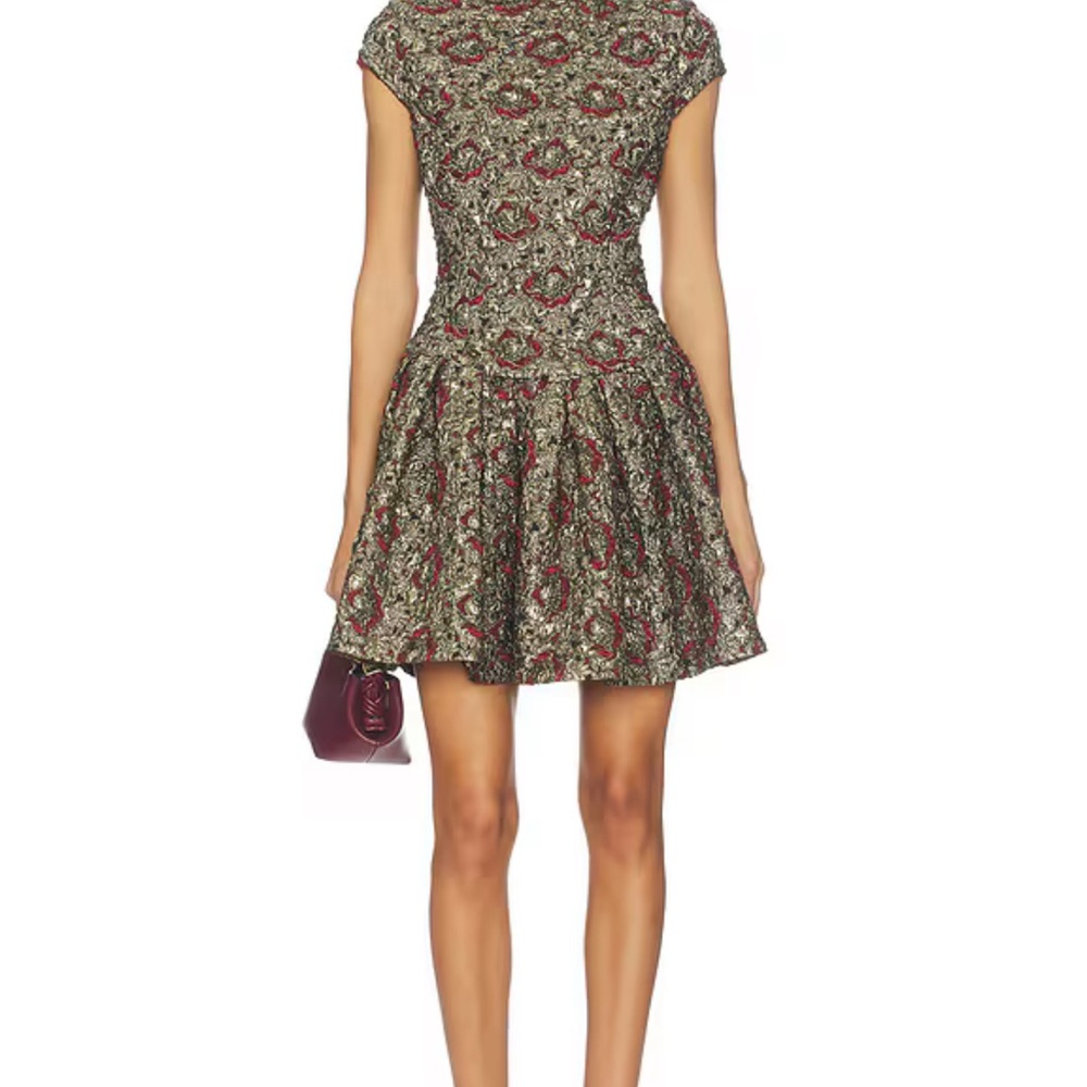 Simkhai Red and Green Mini Dress